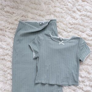 SOLD Reformation Goldie Knit Two Piece